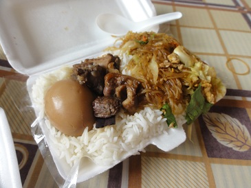 ぶっかけご飯。漢方煮と？？？