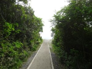 大岐の浜の入り口