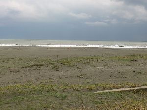 小松海岸の波画像