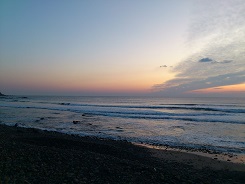 種子島鉄浜の朝日