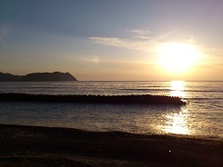 徳島宍喰海岸の朝日