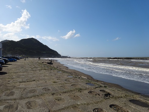 新潟のなおえつ海水浴場