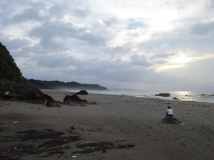 綺麗な朝やけの双海